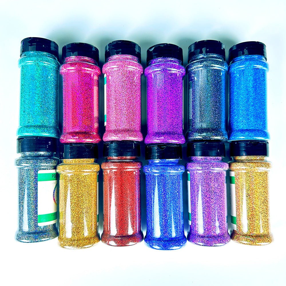 Wholesale Holographic Bottle Glitter Nail Art Colorful Sequins